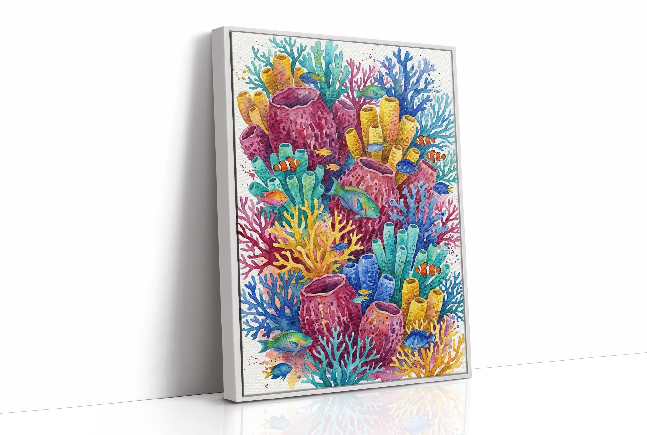 Coral Garden: Watercolor Reef Ecosystem Study