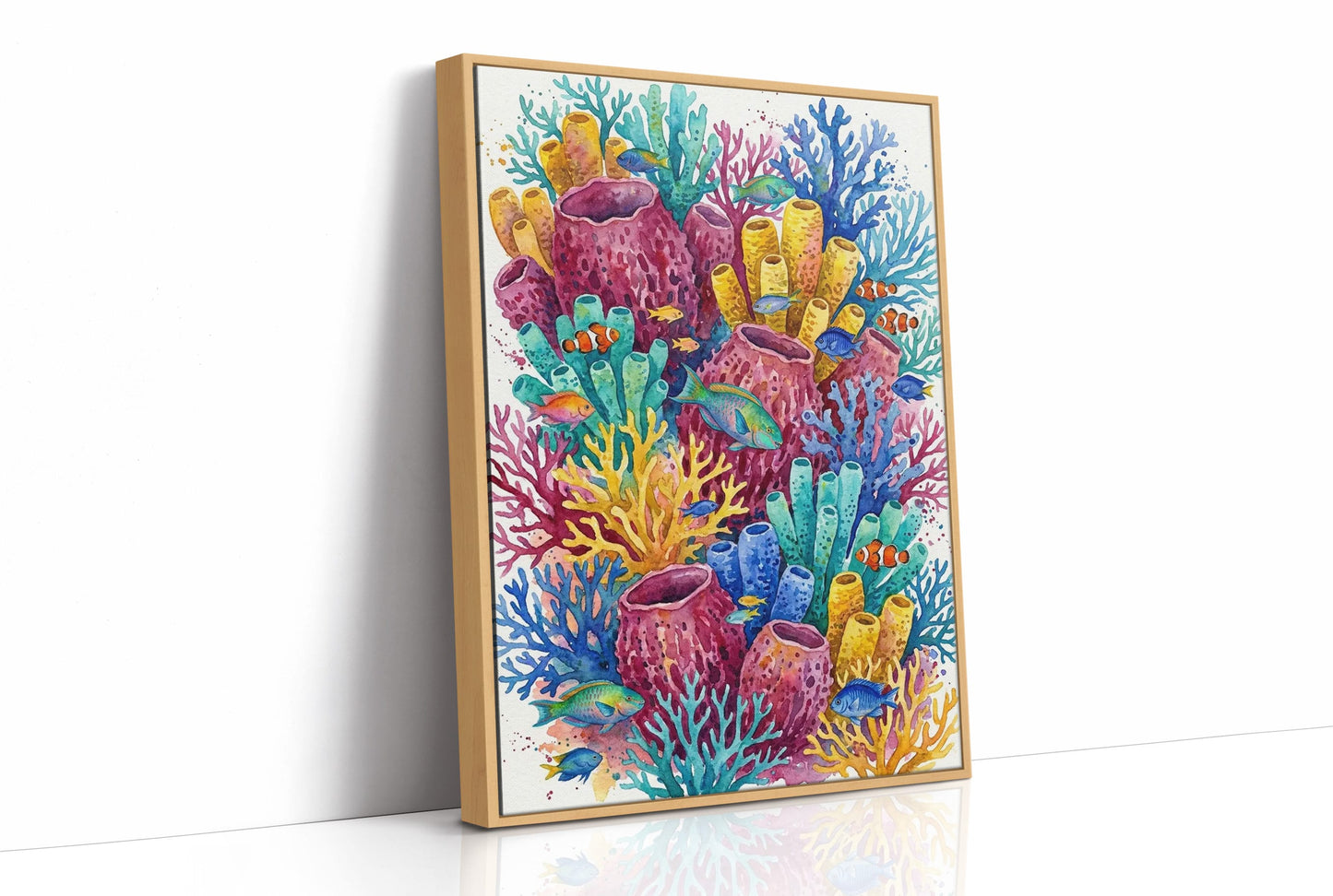 Coral Garden: Watercolor Reef Ecosystem Study