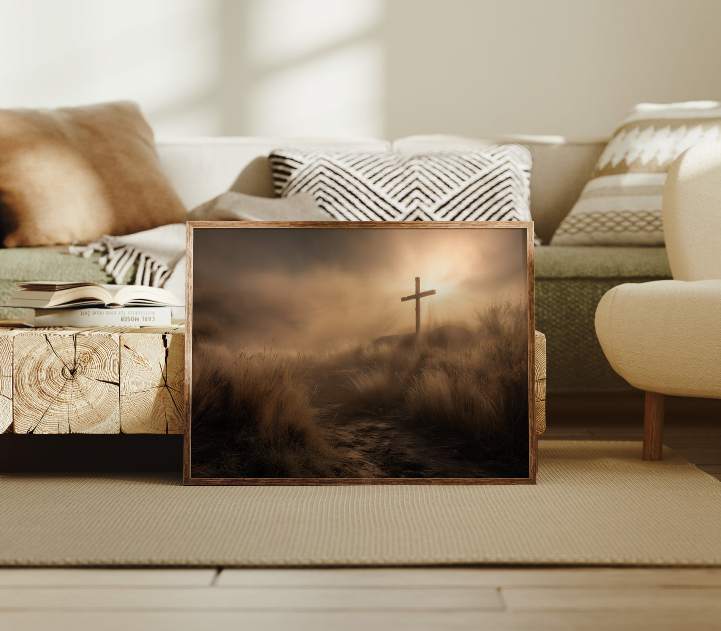 Faith Stands Tall At Dawn's Edge