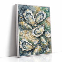 Oyster Bed: Watercolor Pearl Study