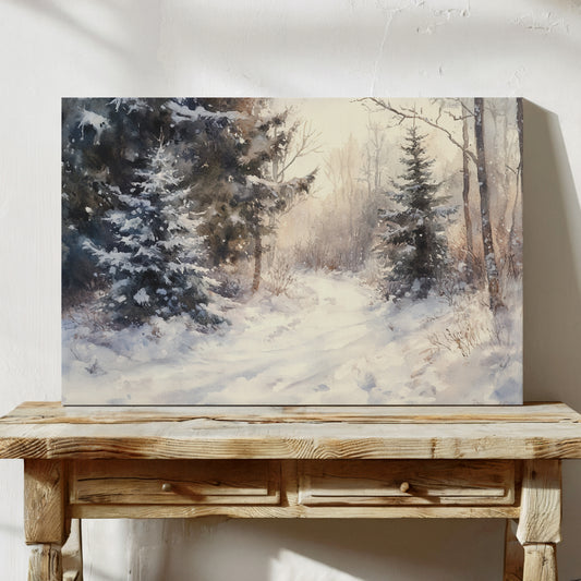 December Light Dances Through Pines