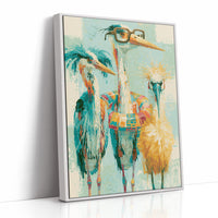 The Bespectacled Bird Trio: A Feathered Trio Portrait
