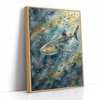 Gentle Giant: Watercolor Whale Shark Study