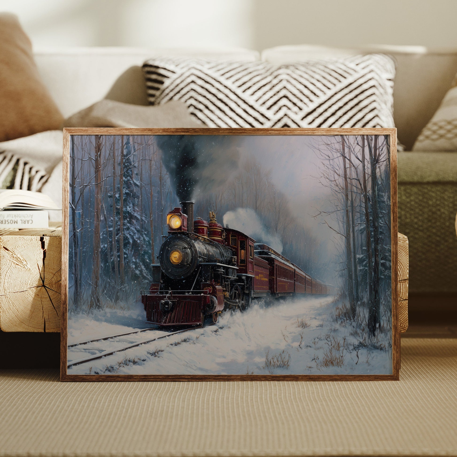 Steam Rises Through Winter's Quiet Forest