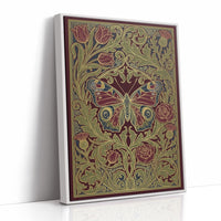 Peacock Butterfly Tapestry: Art Nouveau Pattern Study