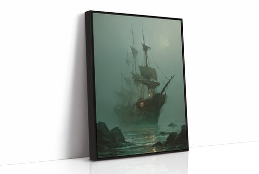 Phantom Vessel In Misty Waters