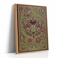 Peacock Butterfly Tapestry: Art Nouveau Pattern Study