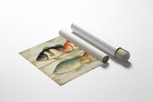 Coastal Catch On Weathered Boards