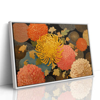 Chrysanthemums Dance In Golden Hour