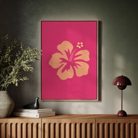 Coral Petals Dance Through Fuchsia