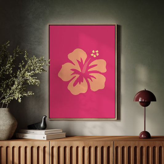 Coral Petals Dance Through Fuchsia