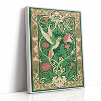 Hummingbird & Morning Glory: Art Nouveau Pattern Study