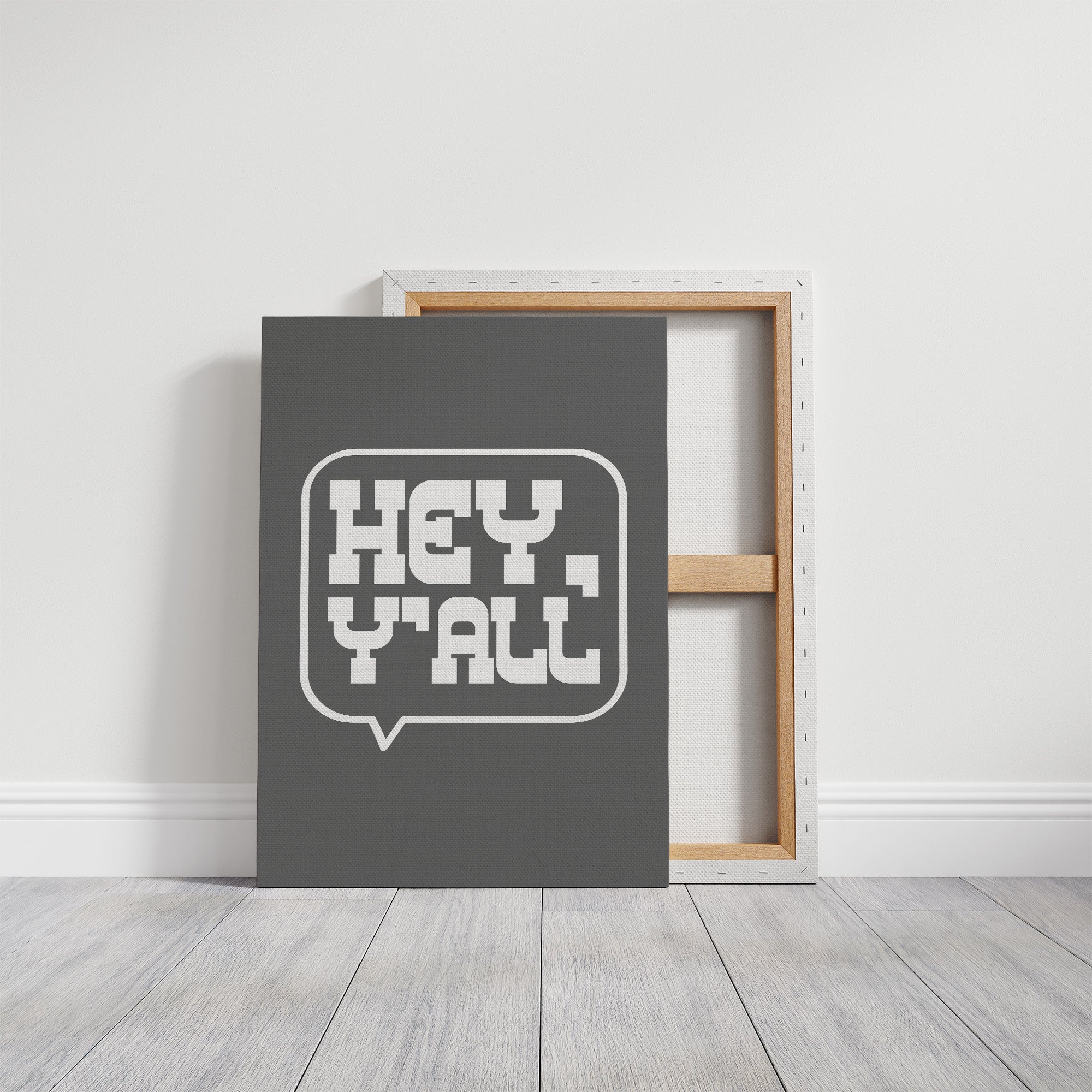 Hey Y All Western Speech Bubble Sign