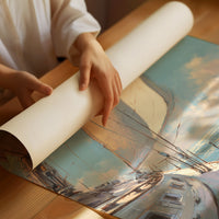 Sails Catch Morning's Azure Promise