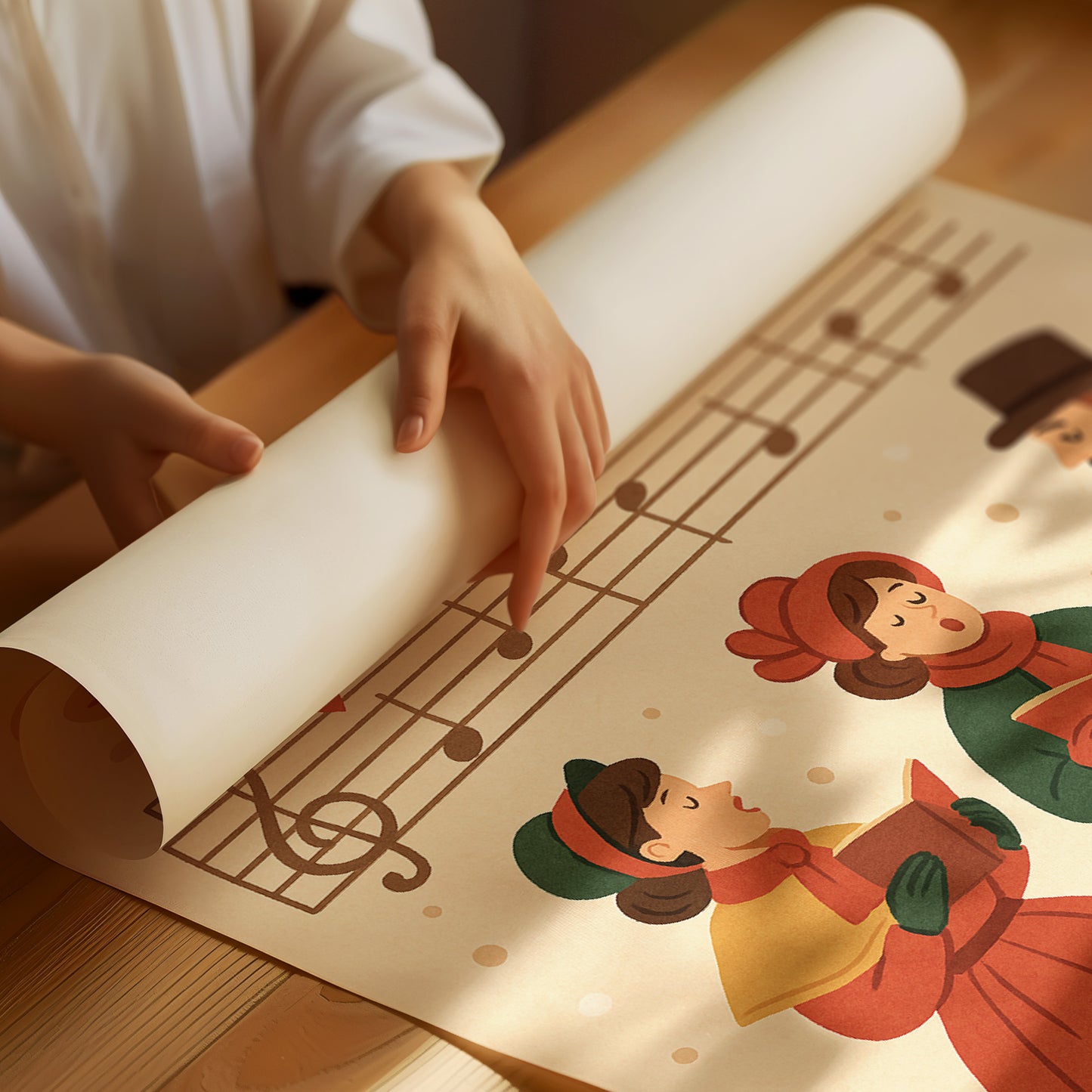 Carolers Sing Nostalgic December Melodies