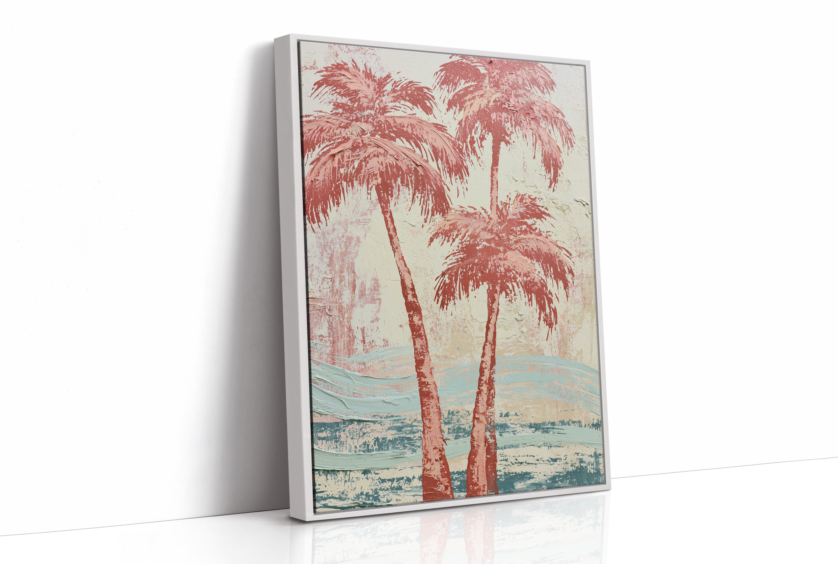 Coral Palms, Waves of Sage