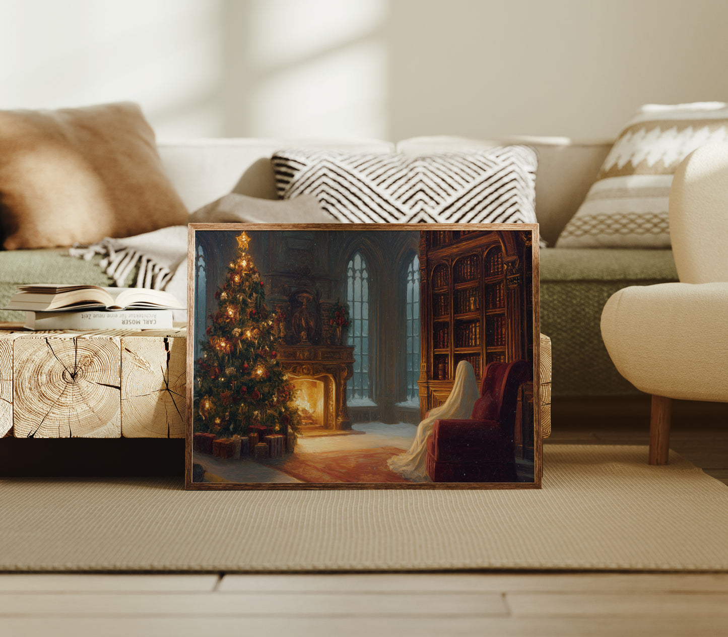 Silent Night In The Library Castle