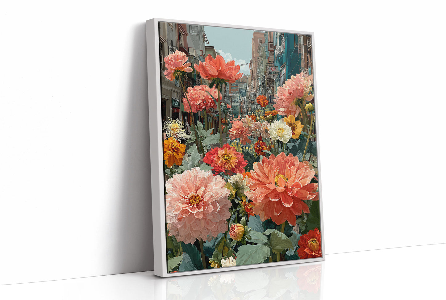 Dahlias Took Over the Street