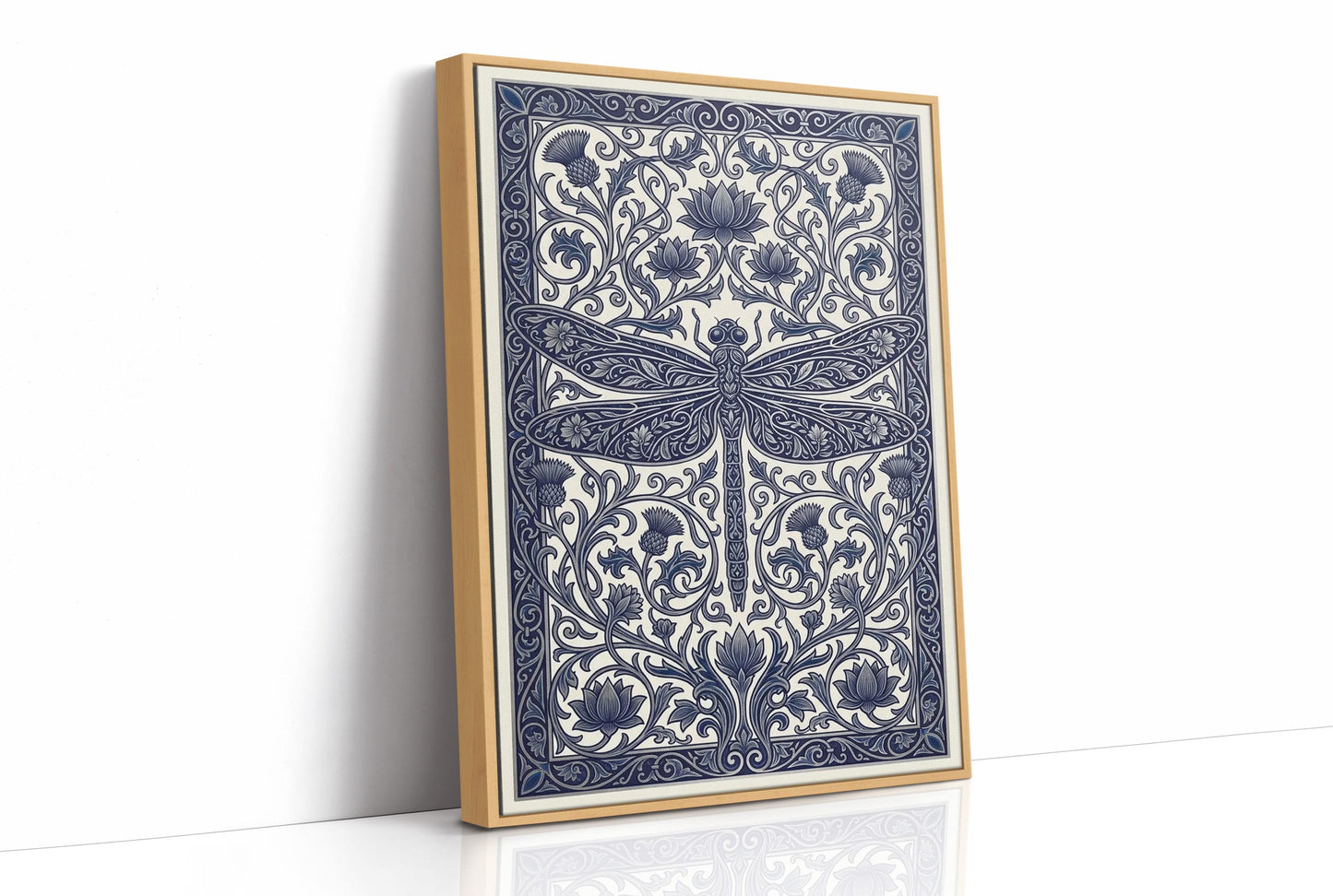 Dragonfly Lattice: Art Nouveau Pattern Study