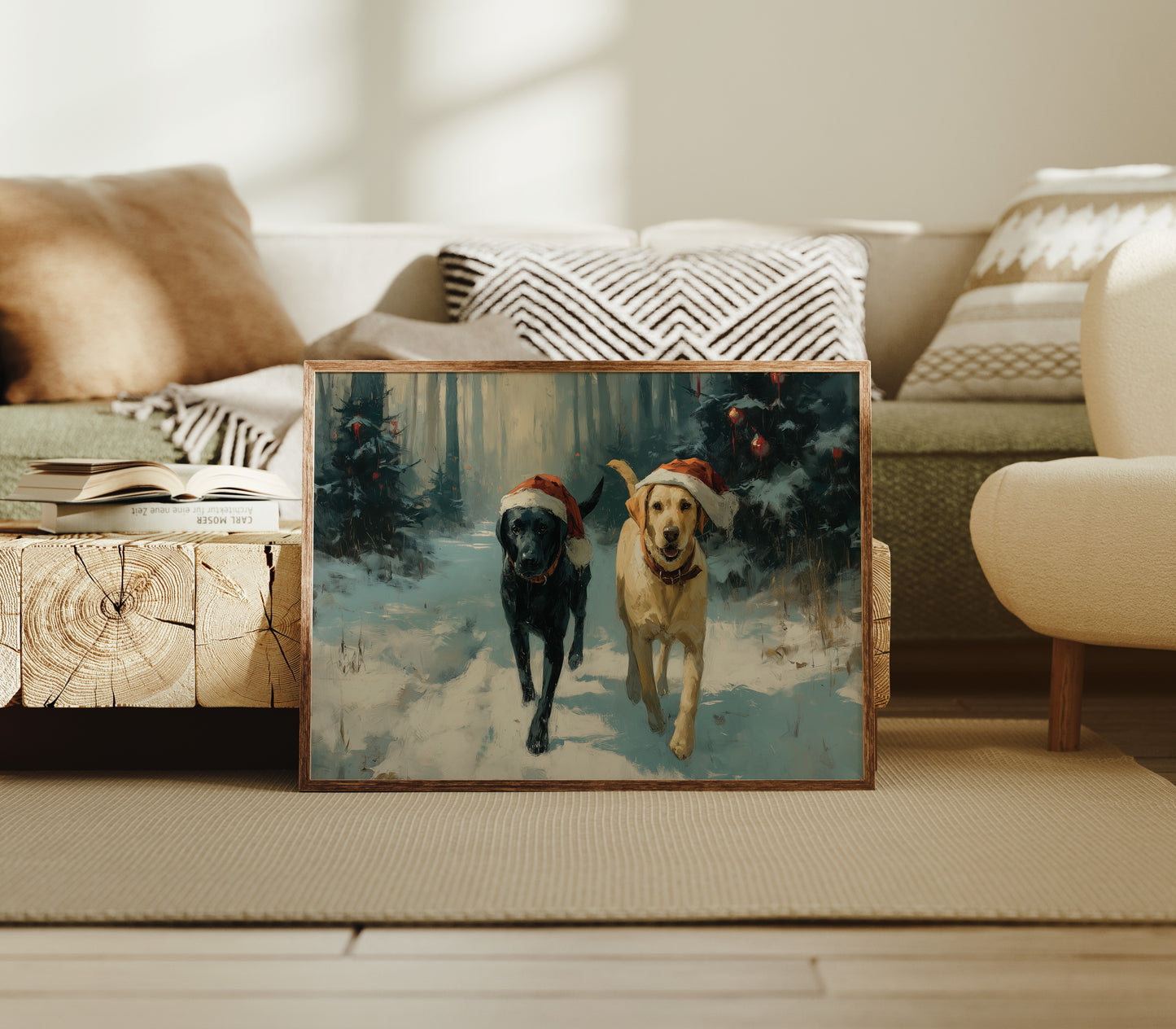 Winter Companions Share Forest Adventures