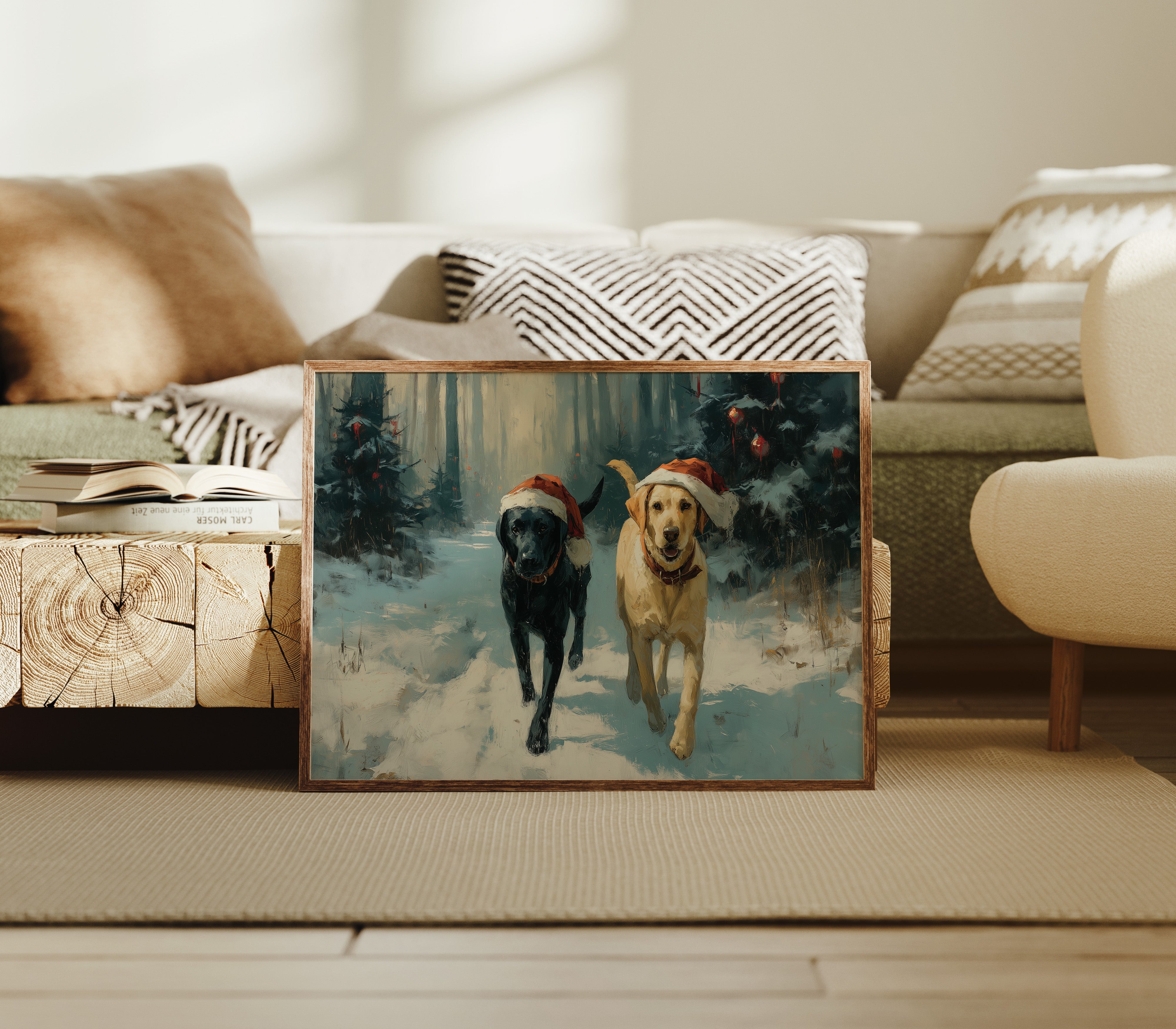 Winter Companions Share Forest Adventures