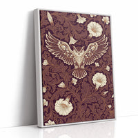 Owl in Flight: Art Nouveau Pattern Study