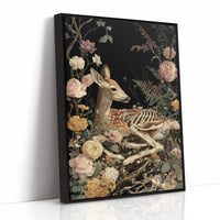 Fawn Bones Among Garden Blooms