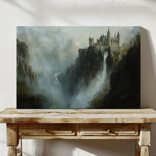 Ancient Spires Pierce Mountain Mist