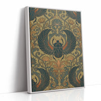 Winged Scarab: Egyptian Revival Pattern Study