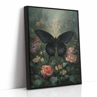 Midnight Blooms Against Dark Walls