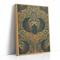 Winged Scarab: Egyptian Revival Pattern Study