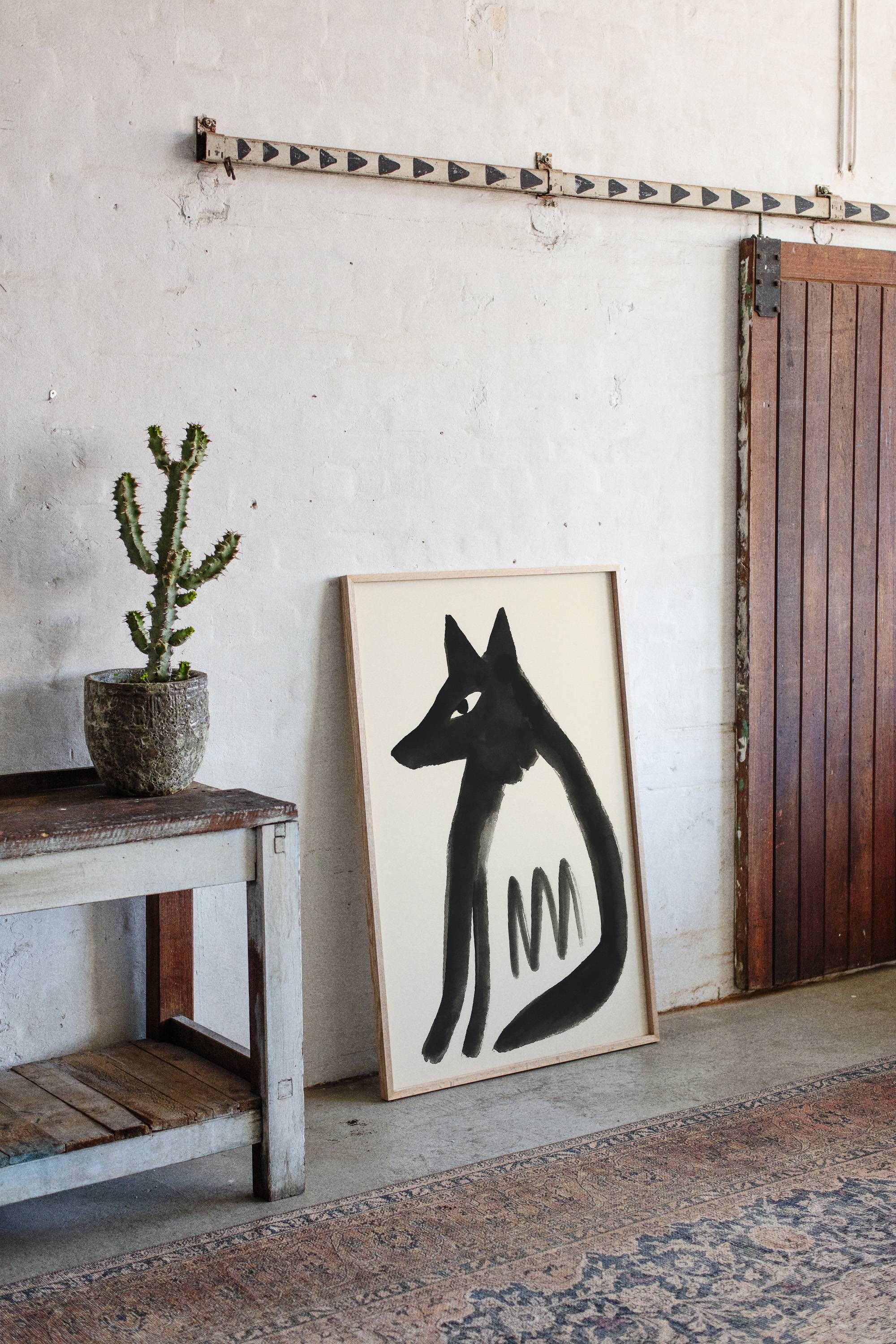 Midnight Fox Speaks Ancient Signs