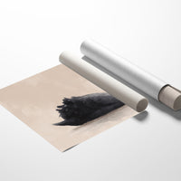 Black Swan Glides Through Blush Dawn