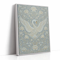 Swan Ascending: Art Nouveau Pattern Study