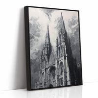 Ancient Spires Reach Stormy Heavens