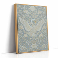 Swan Ascending: Art Nouveau Pattern Study