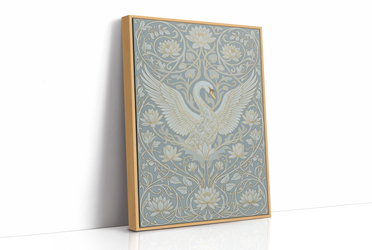 Swan Ascending: Art Nouveau Pattern Study