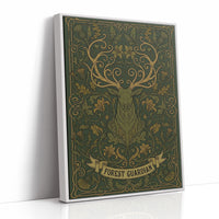 Forest Guardian: Art Nouveau Stag Pattern