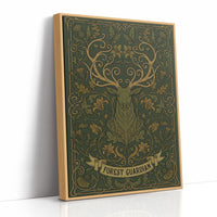 Forest Guardian: Art Nouveau Stag Pattern