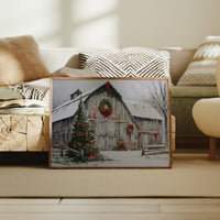 Snow Settles On Grandfather's Barn