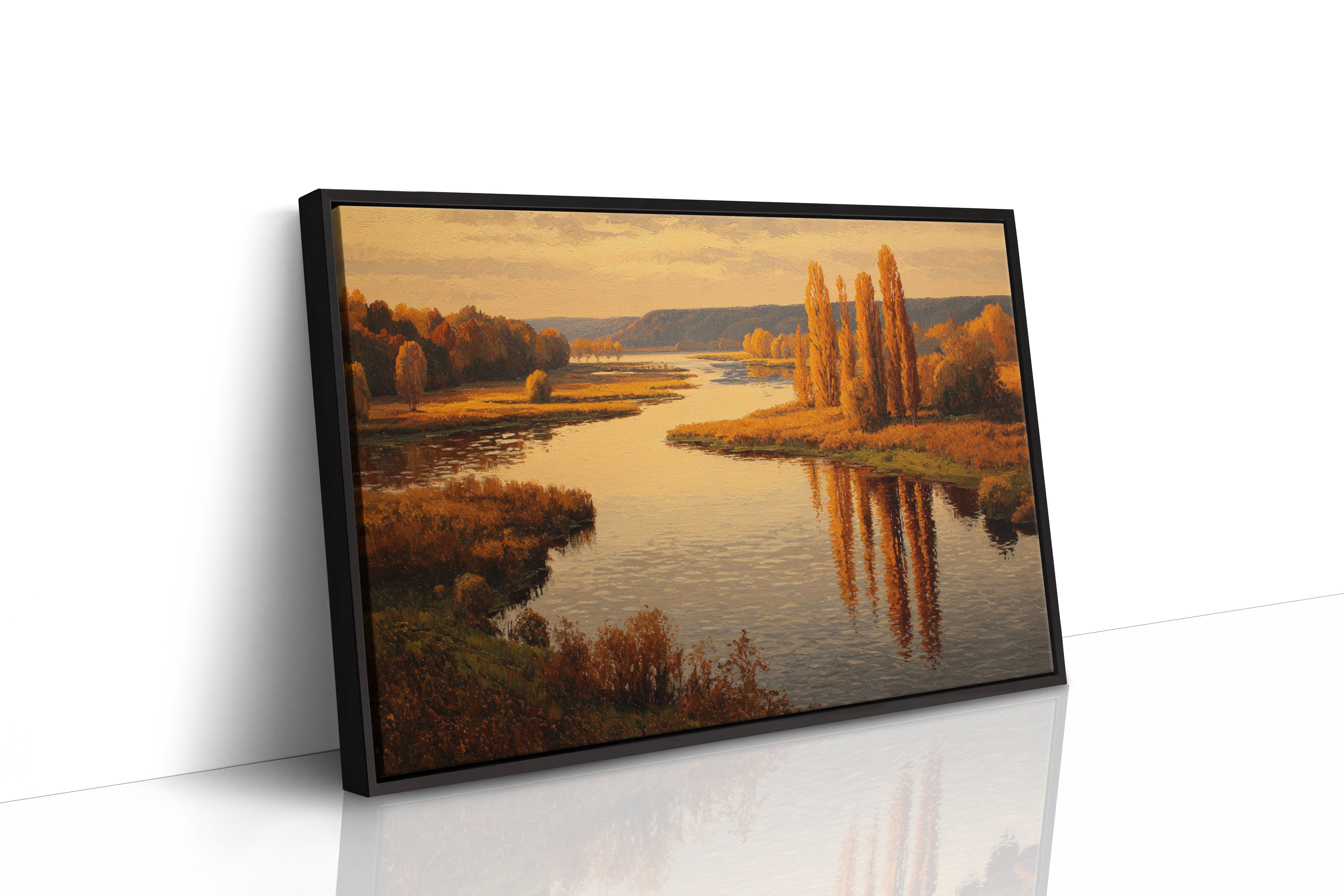 Golden Reflections at Dusk