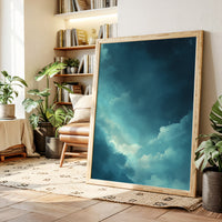 Celestial Drift Through Midnight Blue
