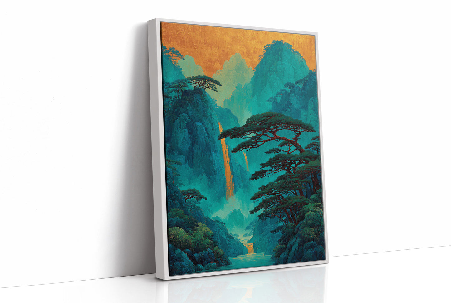Gold Falls Through Ancient Pines