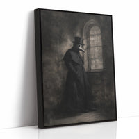 Plague Doctor Awaits Dawn's Call