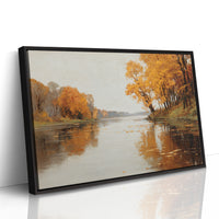Golden Reflections on Still Waters