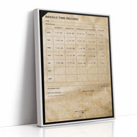 Clocked In: Weekly Time Record Print