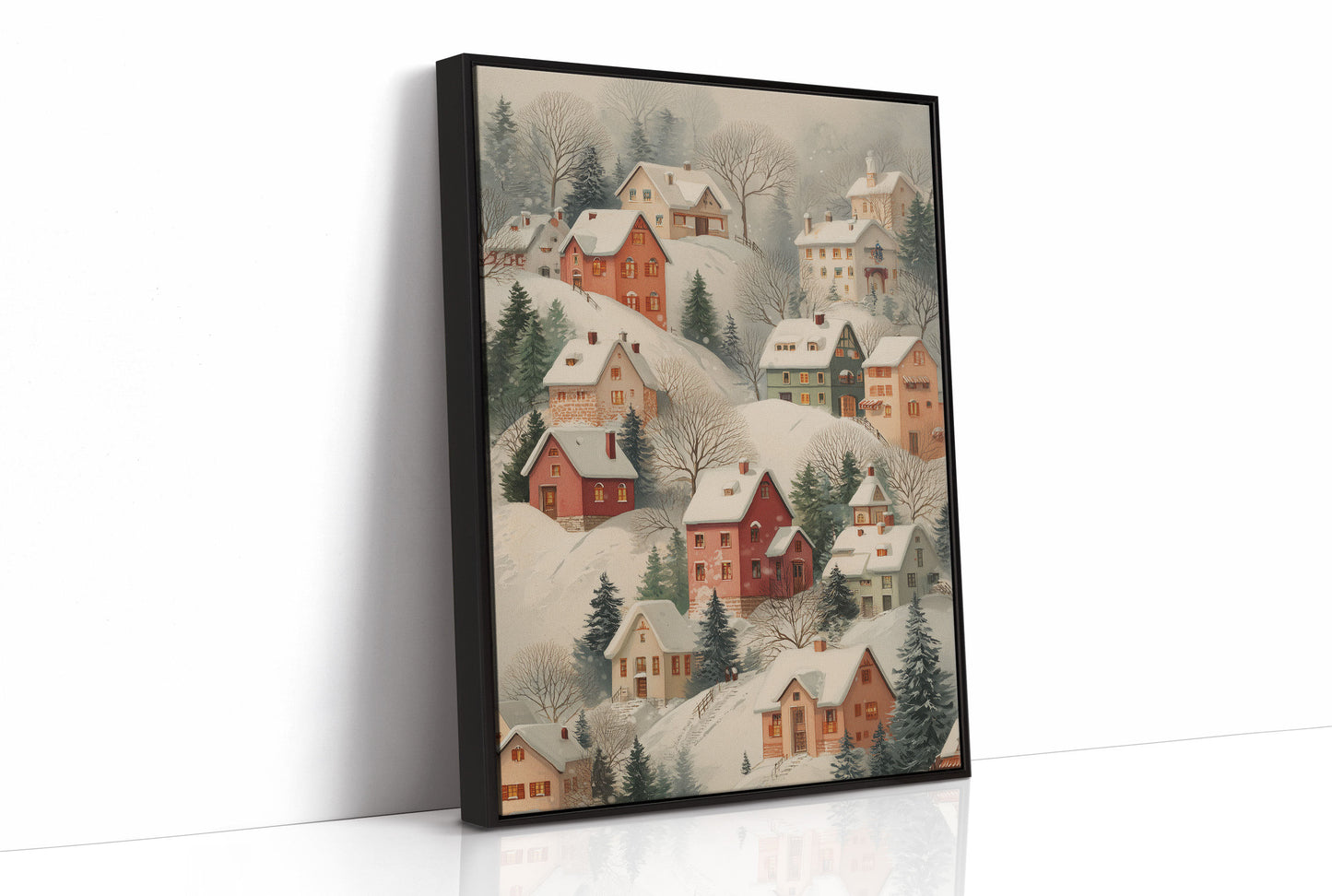 Snow Covered Village Dreams Of Home