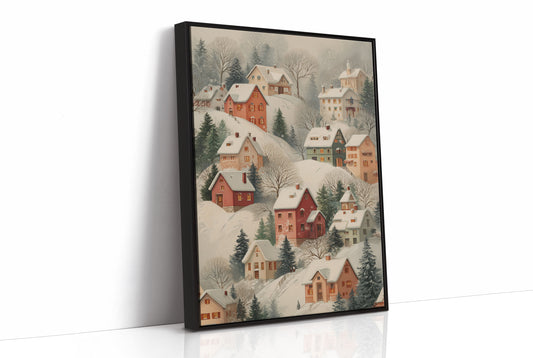 Snow Covered Village Dreams Of Home