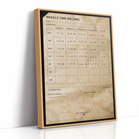 Clocked In: Weekly Time Record Print