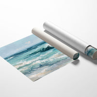 Teal Waves Beckon Morning Light